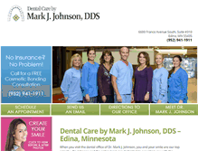 Tablet Screenshot of markjjohnsondds.com